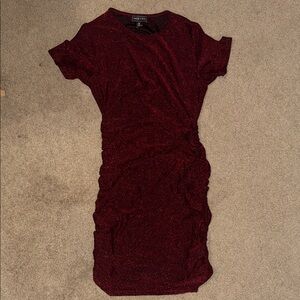 Chic Burgundy Mini Dress
